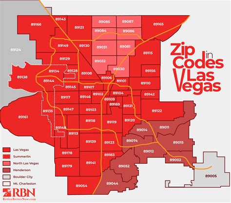 MAP Zip Code Map Las Vegas